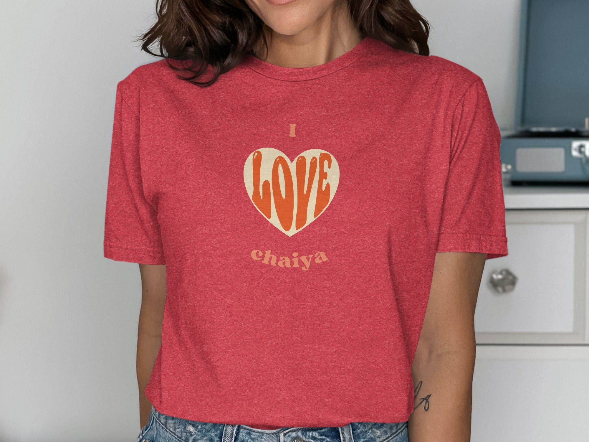 I Love Chaiya Heart Graphic Tee Shirt