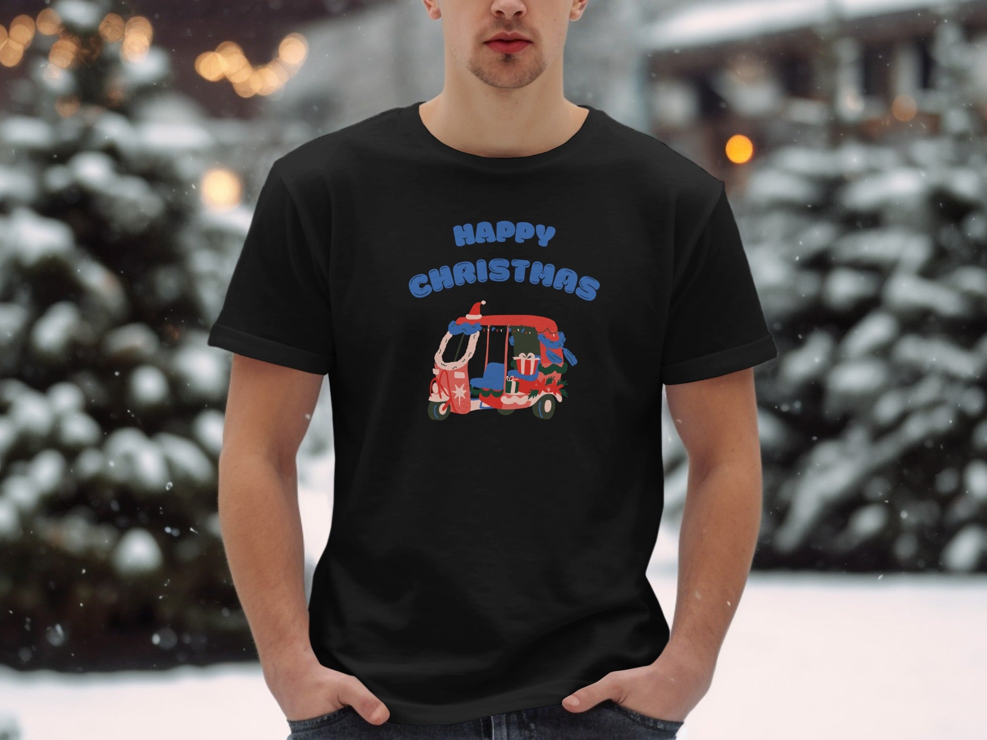 Happy Christmas with Festive Van T-Shirt