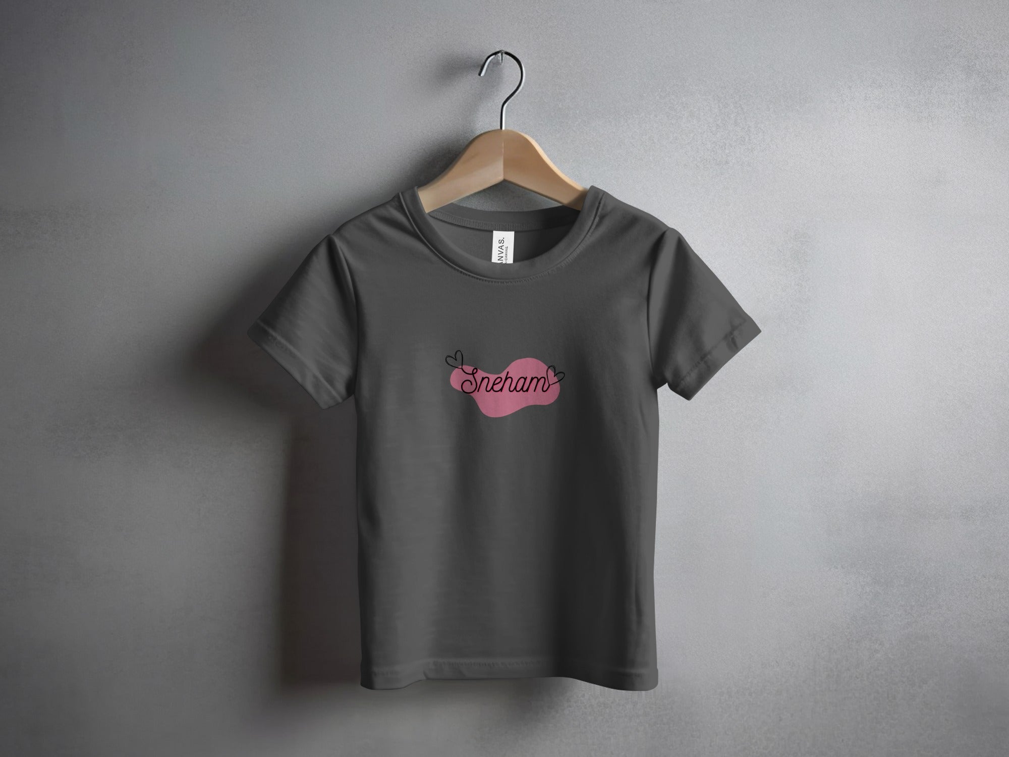 Enerami Heart Design T-Shirt for Kids and Teens