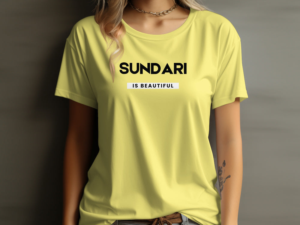 Sundari Is Beautiful Stylish Graphic T-Shirt