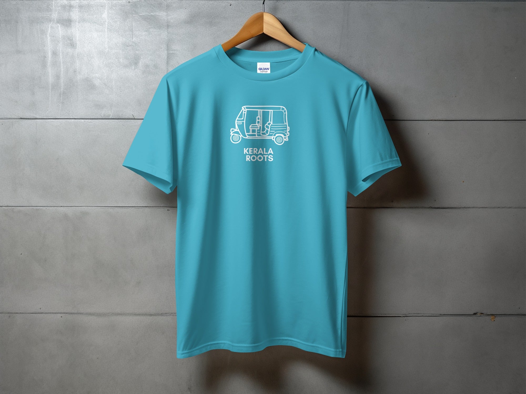 Kerala Roots Tee with Unique Auto Rickshaw Design