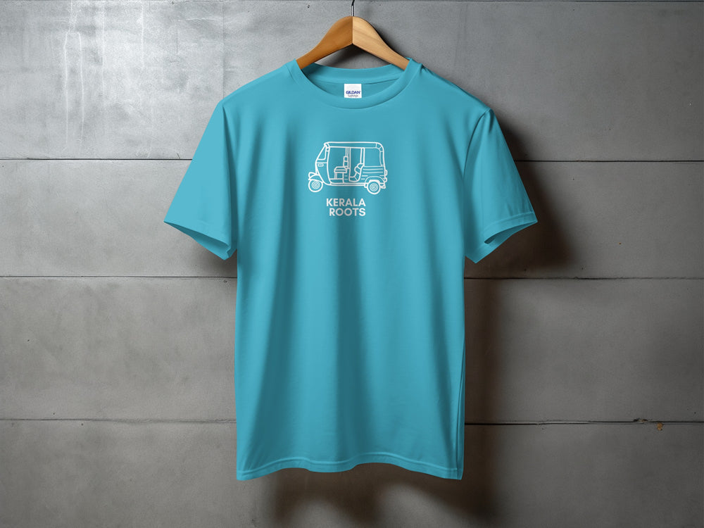Kerala Roots Tee with Unique Auto Rickshaw Design