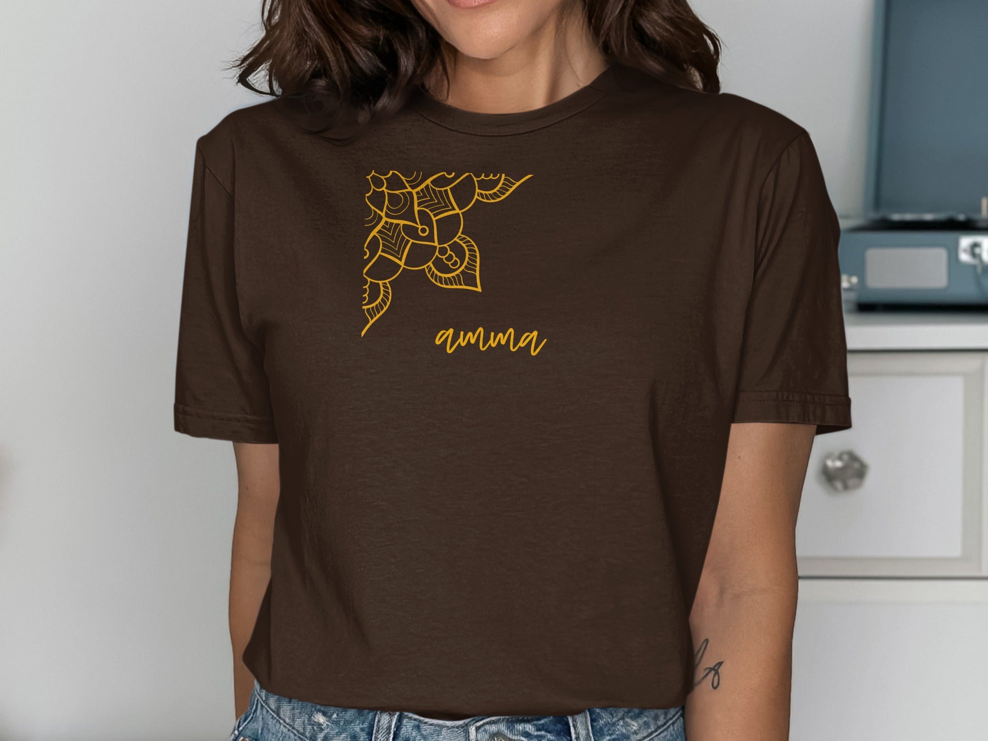 Anima Graphic Tee with Intricate Design