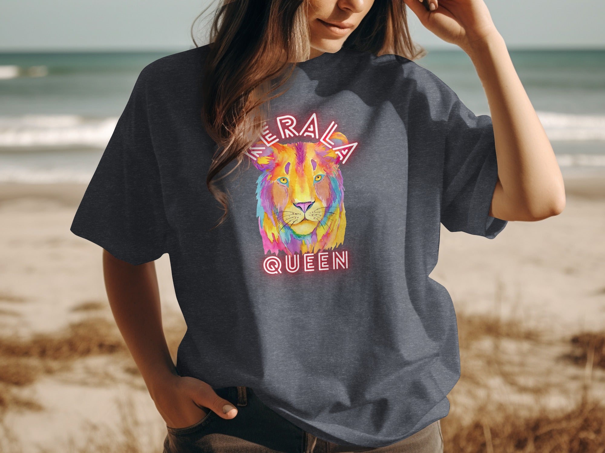 Kerala Queen Lion Graphic Women's T-Shirt