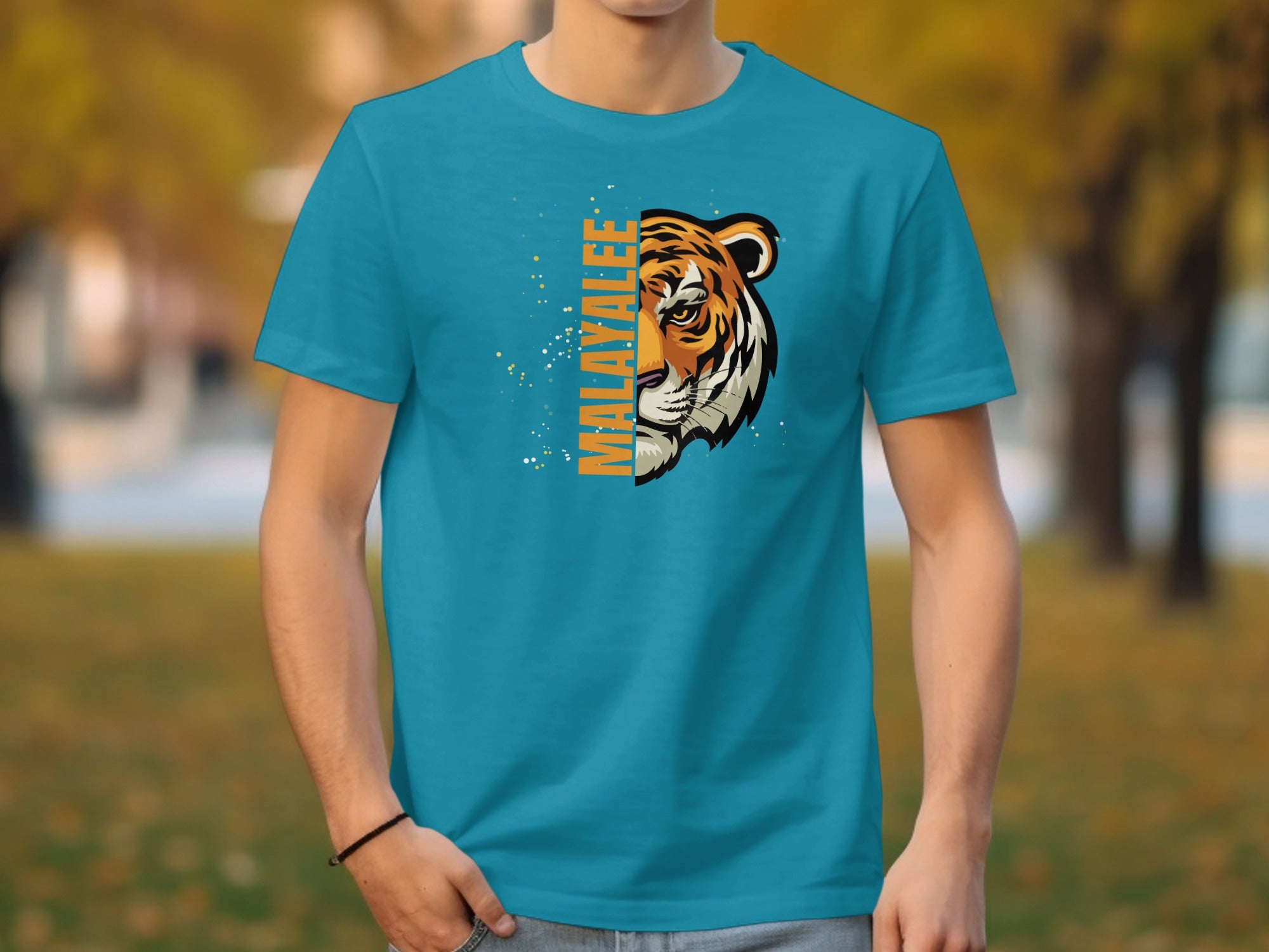 Malayalee Tiger Graphic Design T-shirt