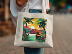 Scenic Kerala Sunset Tote Bag for Everyday Use