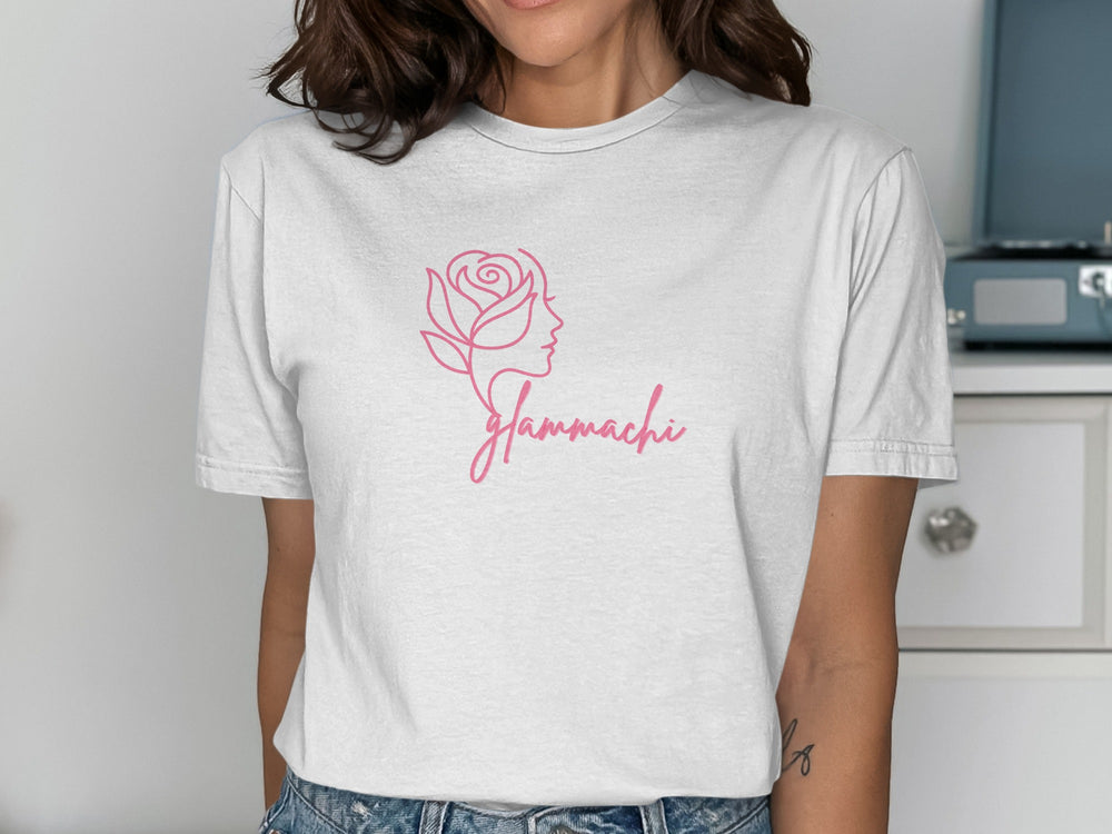 Glamachi Graphic Rose Print Women's T-shirt