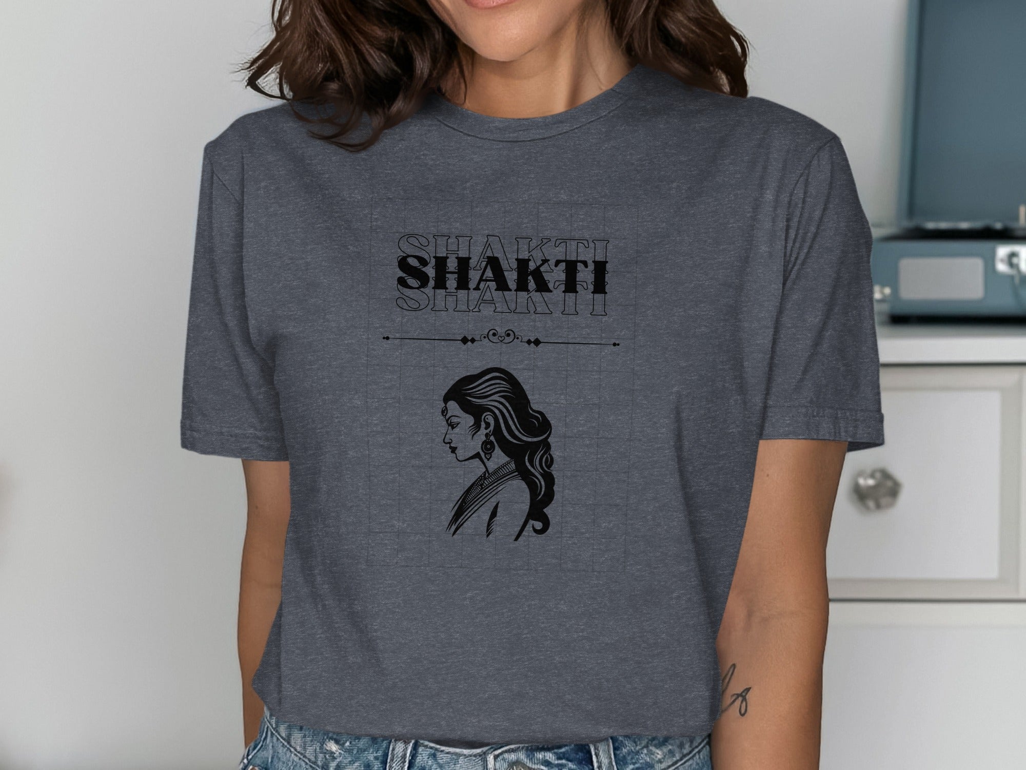 Shakti Goddess Print Women T-shirt Casual Wear