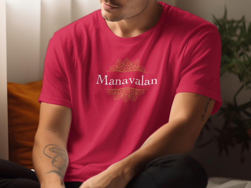 Manavalan Design Pink T-shirt Ideal for Modern Fashion
