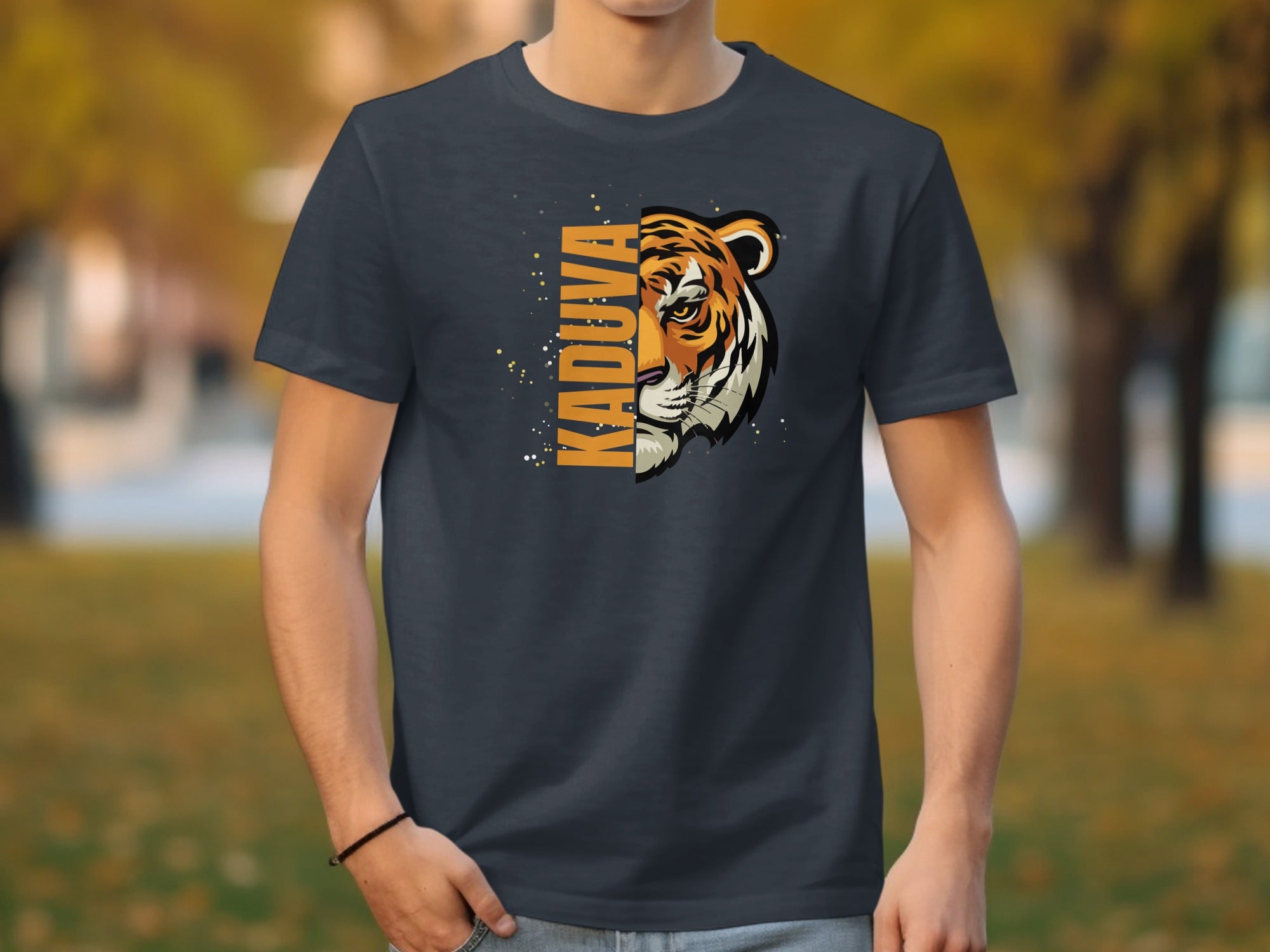 Kaduda Tiger Graphic Print Casual T-shirt
