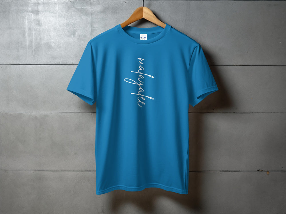 Unangle Blue Graphic Short Sleeve T-shirt