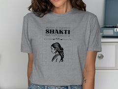 Graphic Tee with Shakti Artwork for Casual Wear