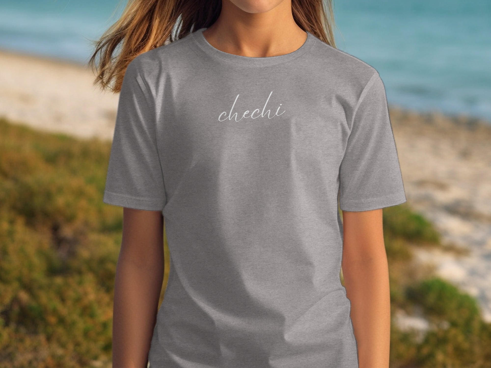 Chechi Design Casual Style Gray T-Shirt Product