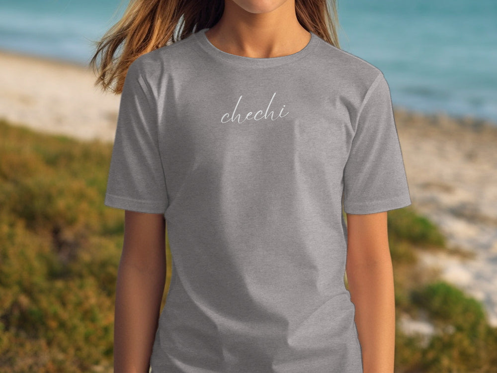 Chechi Design Casual Style Gray T-Shirt Product