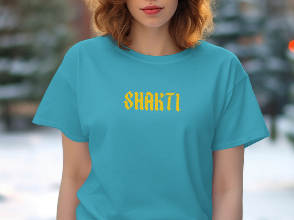 Stylish Blue Shakti Graphic T-Shirt for Trendy Looks