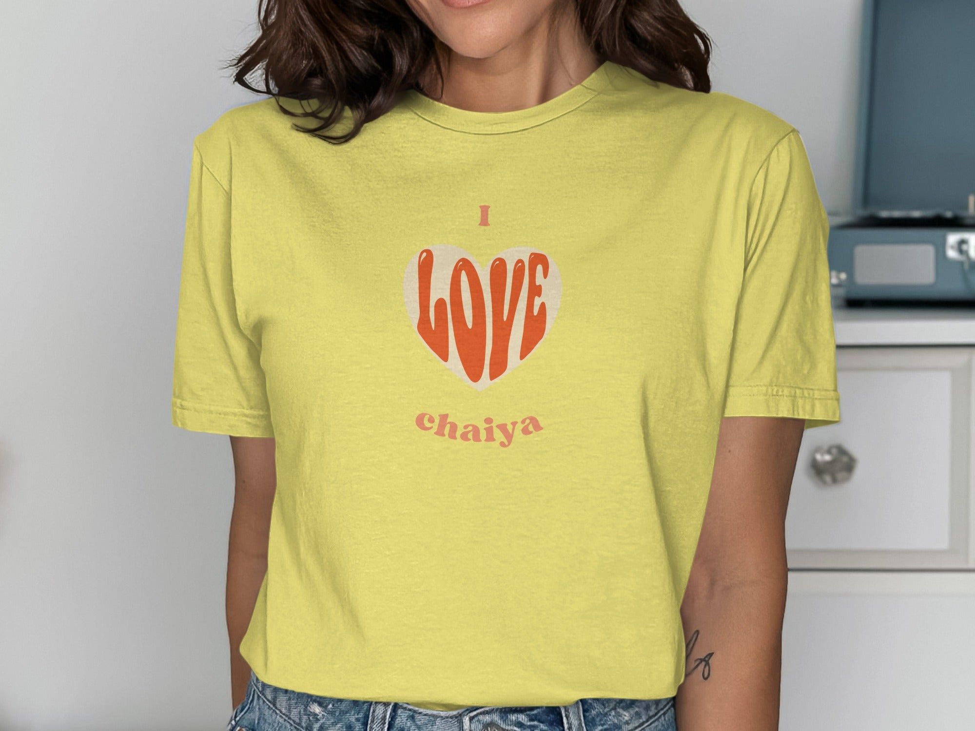 I Love Chaiya Heart Design T-shirt