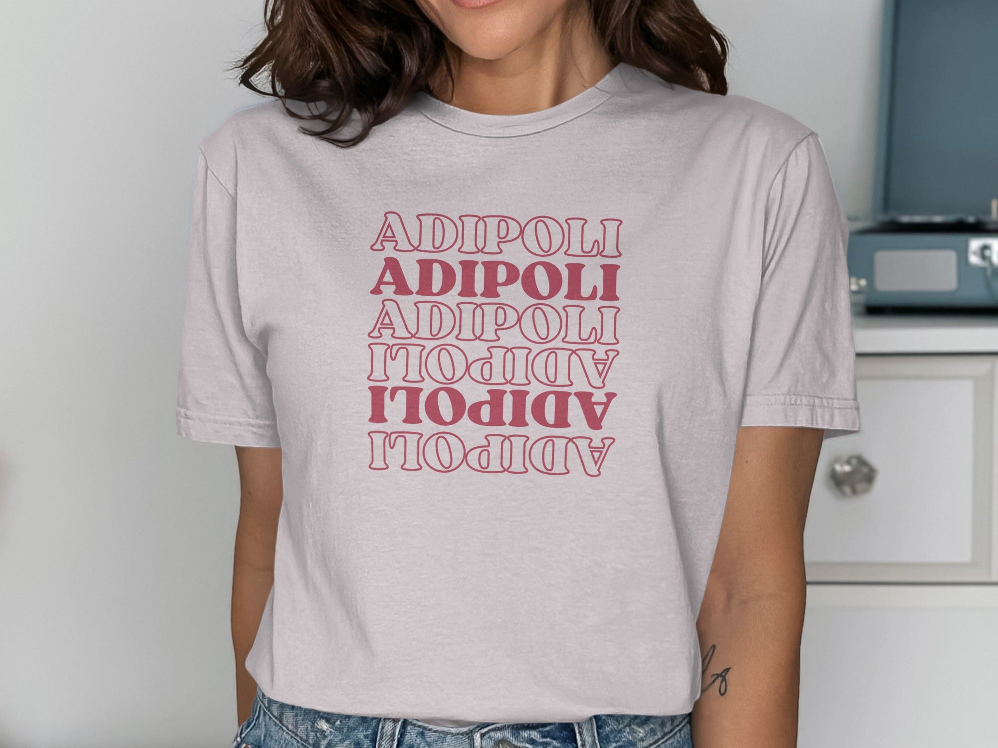 Stylish Adipoli Graphic Tee Fashionable Clothing