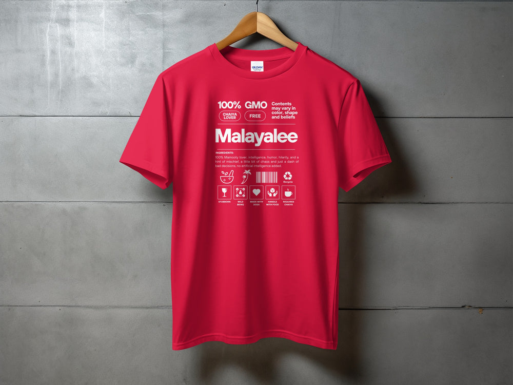 Malayalee Statement T-Shirt with Fun Graphics