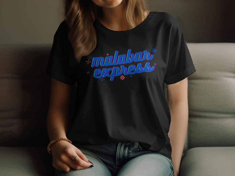 Casual Malabar Express Graphic Print Tee