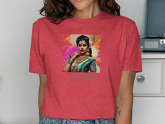 Vintage Style Vibrant Portrait Women's T-shirt