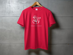 Red Graphic Shirt with Artistic Design T-shirt