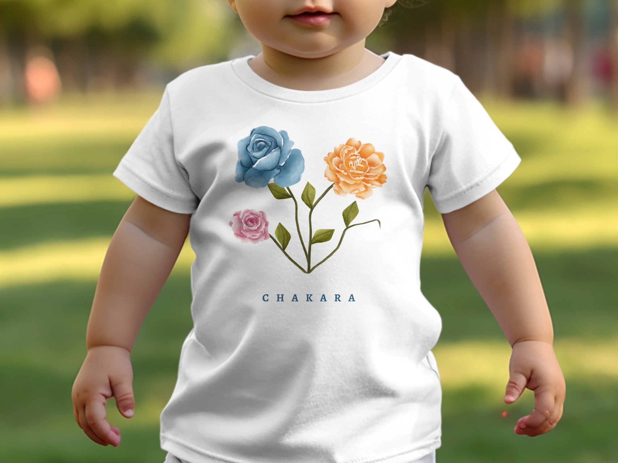 CHAKARA Floral Design Toddler T-Shirt