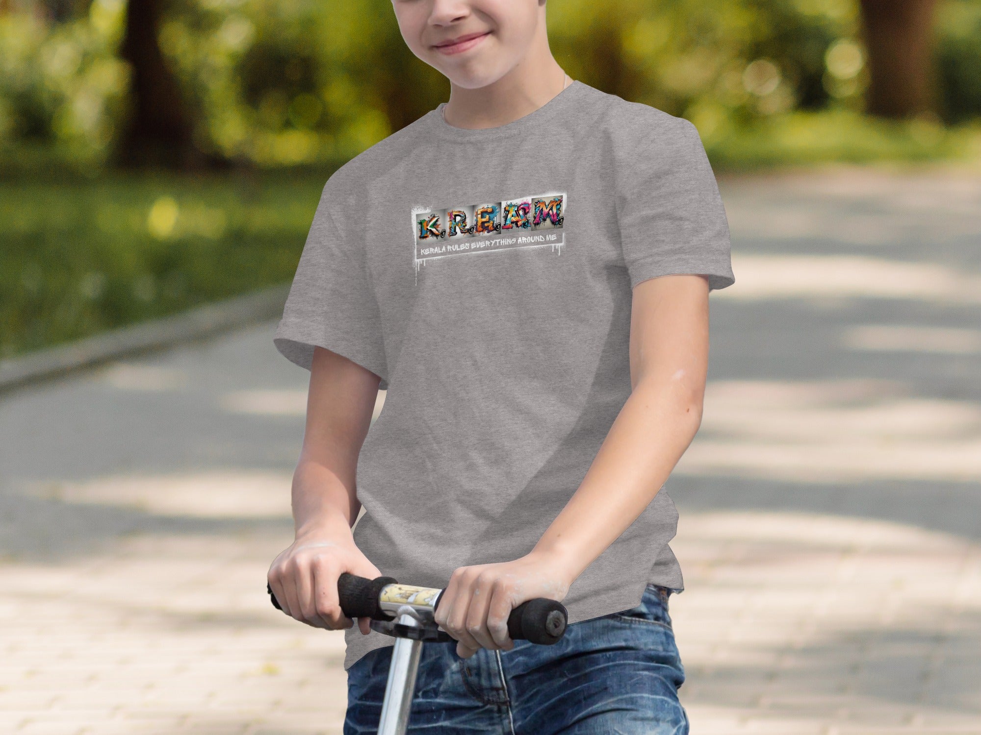 Kids Graphic K.R.E.A.M. Design T-Shirt
