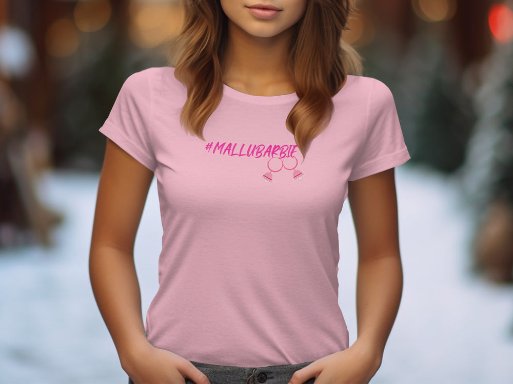 #Mallubarbie Stylish Graphic T-Shirt for Women