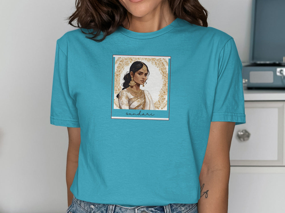 Traditional Painted Woman Graphic Design T-shirt