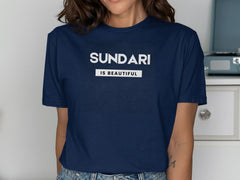 Sundari Is Beautiful Blue T-shirt