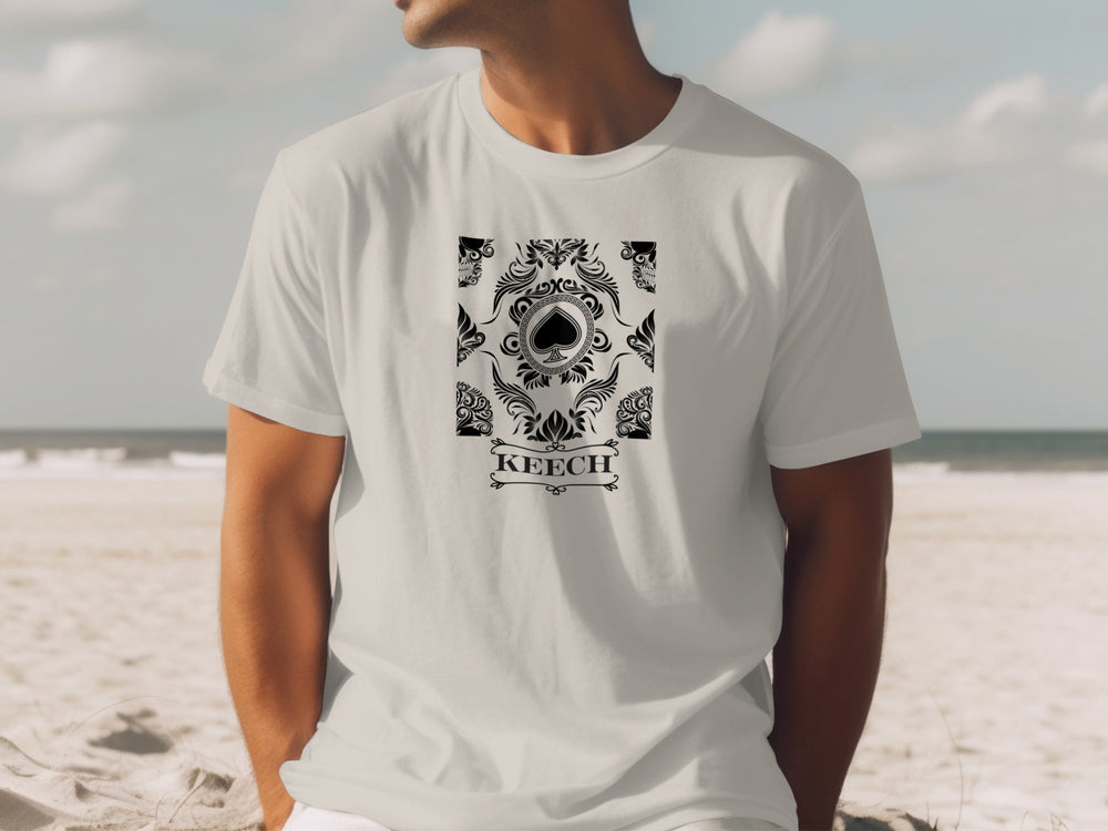 Intricate Ace of Spades Design KEETCH T-shirt