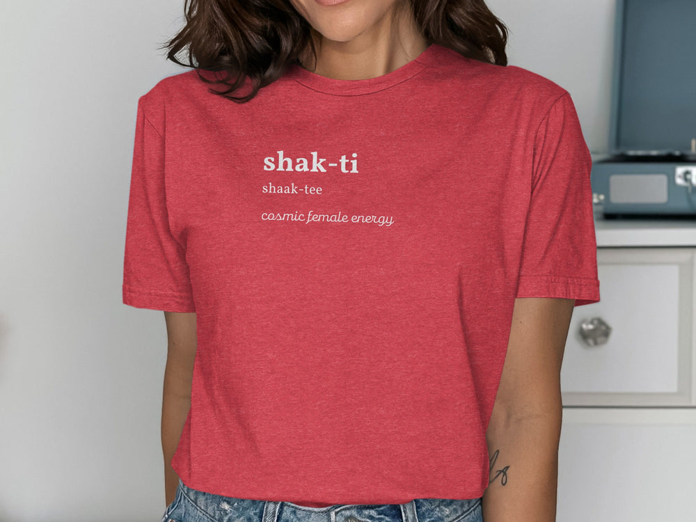 Shakti Cosmic Female Energy Printed Tee Shirt