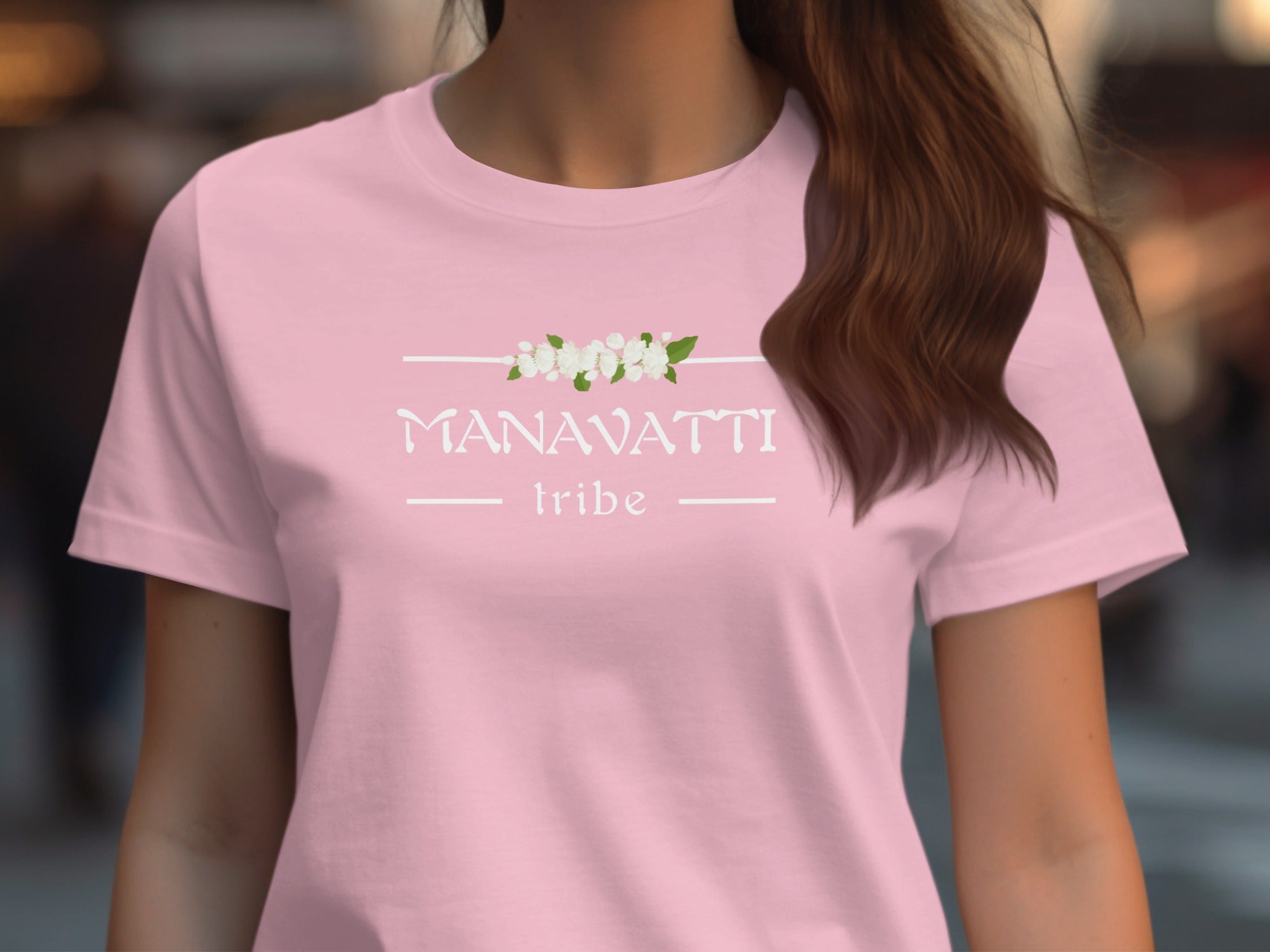 Manawatti Tribe Florals Graphic Tee Shirt