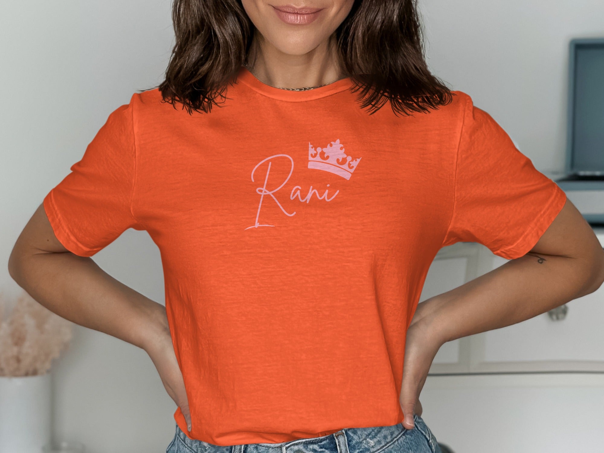 Rani Crown Design Orange Tee product