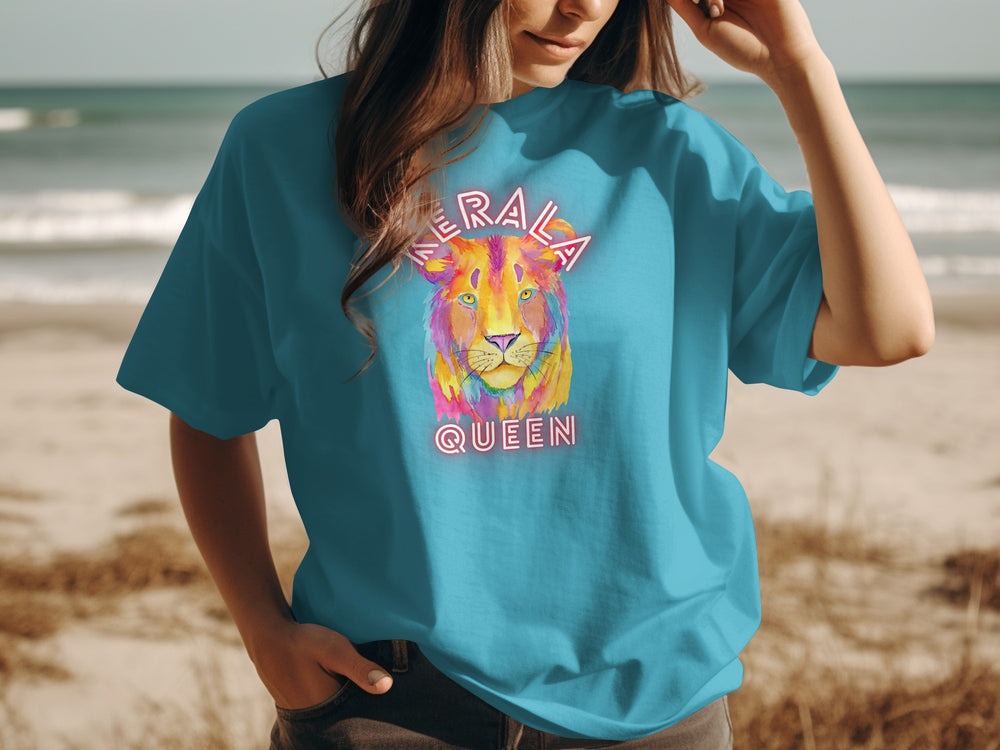 Kerala Queen Lion Graphic Tee Shirt