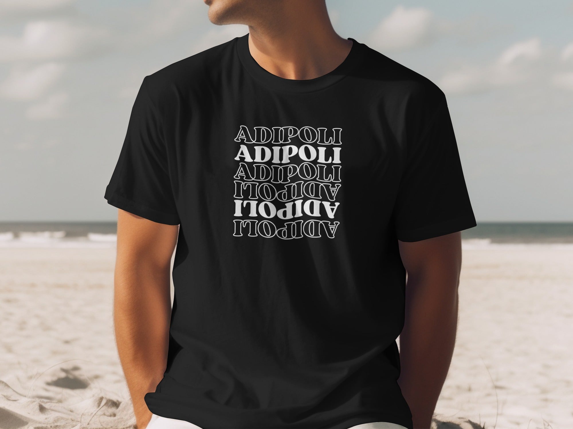 Adipoli Graphic T-Shirt for Casual Beach Style
