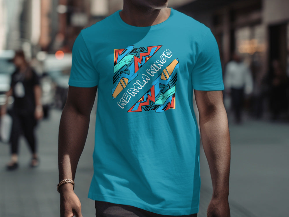 Blue T-shirt with Vibrant Ke Bala Ninos Design