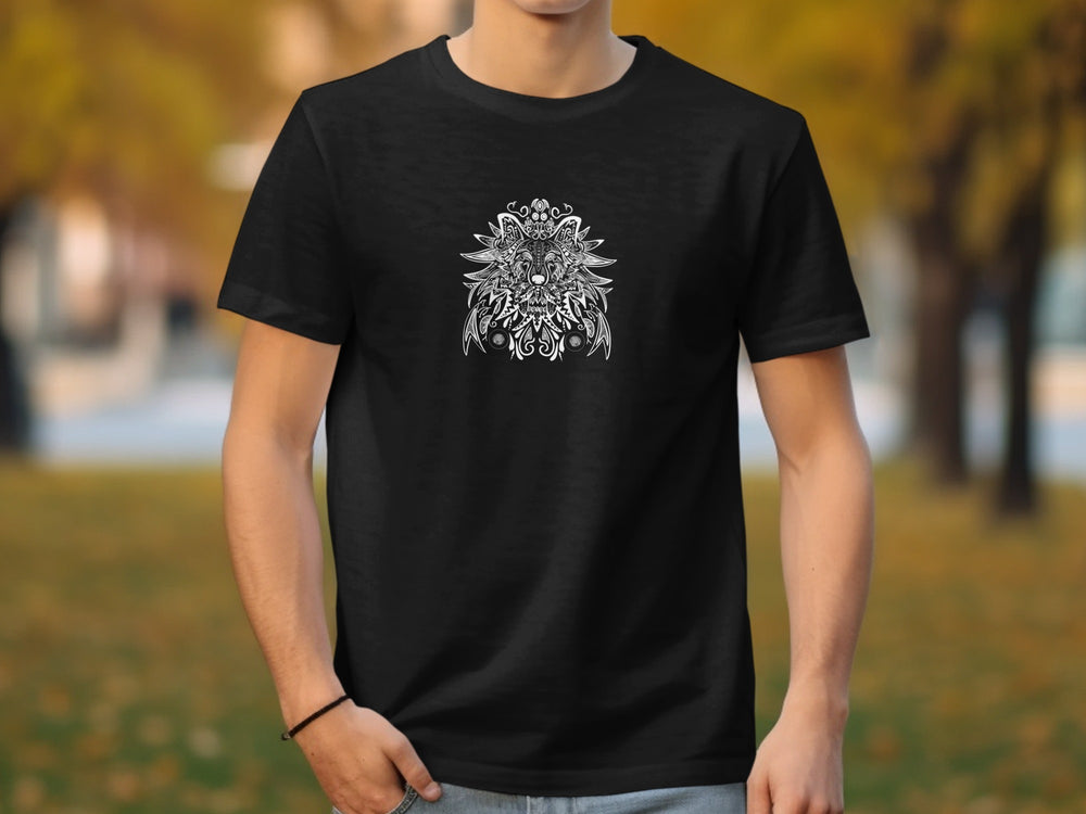 Mandala Design Graphic Tee for Men Casual Wear