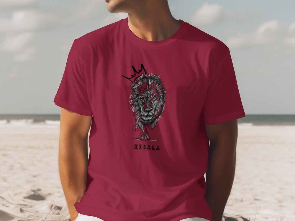 Kerala Lion King Crown Graphic T-Shirt