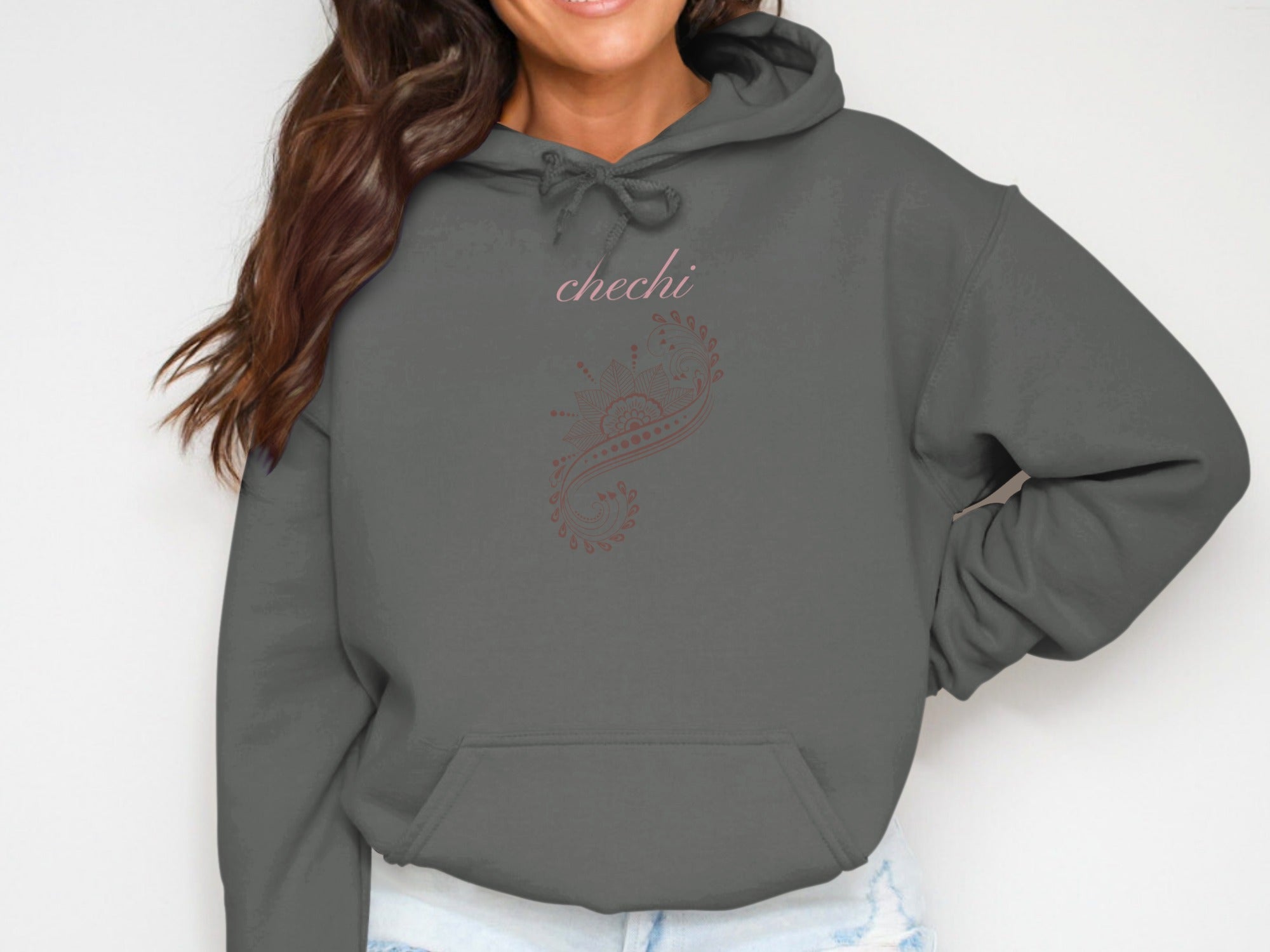 Stylish Hoodie with Elegant Chechi Design