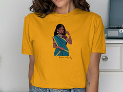 Empowering Indian Woman Graphic T-shirt for Everyday Wear