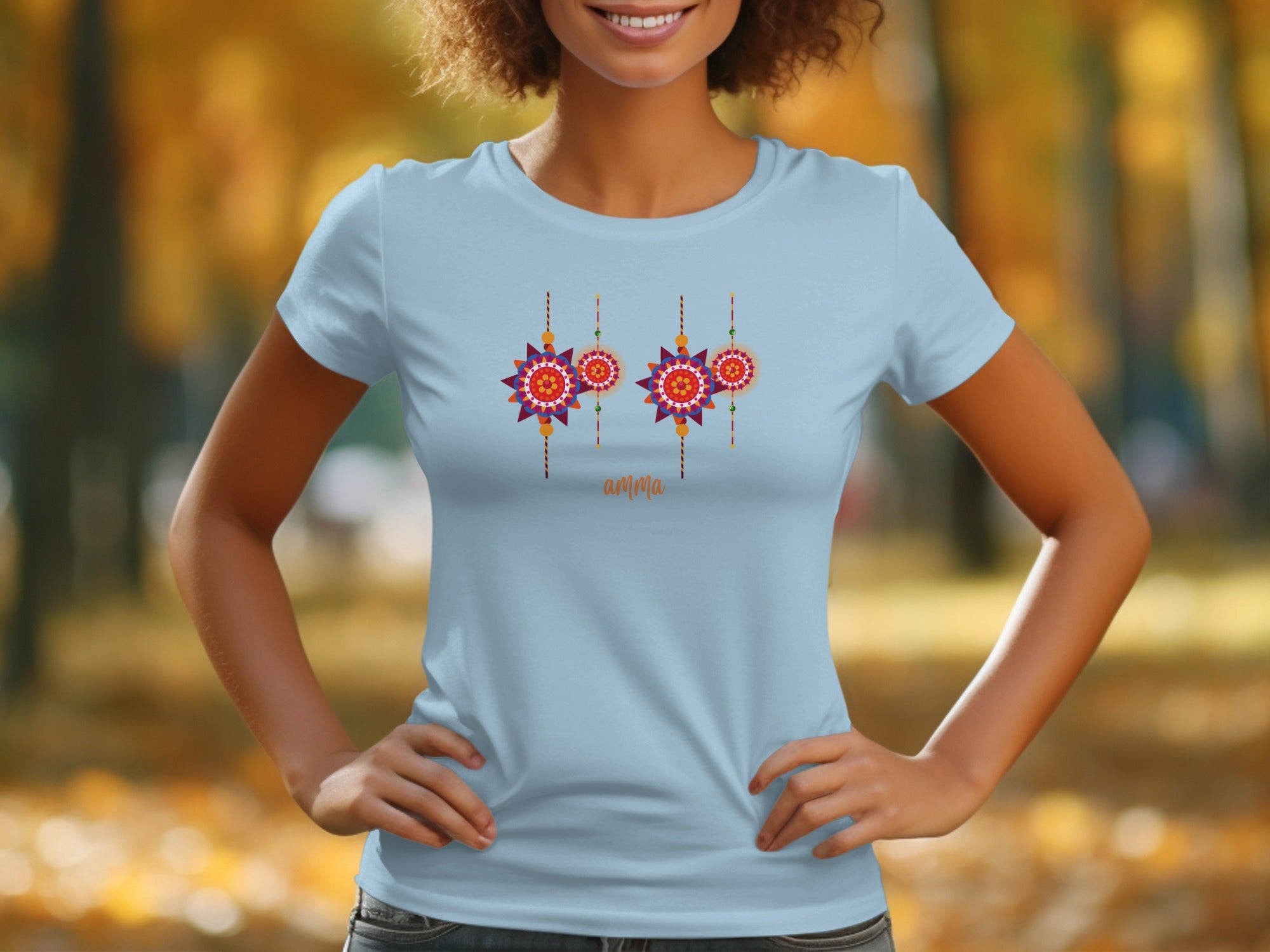 Vibrant Floral Design Artfully Arranged T-shirt