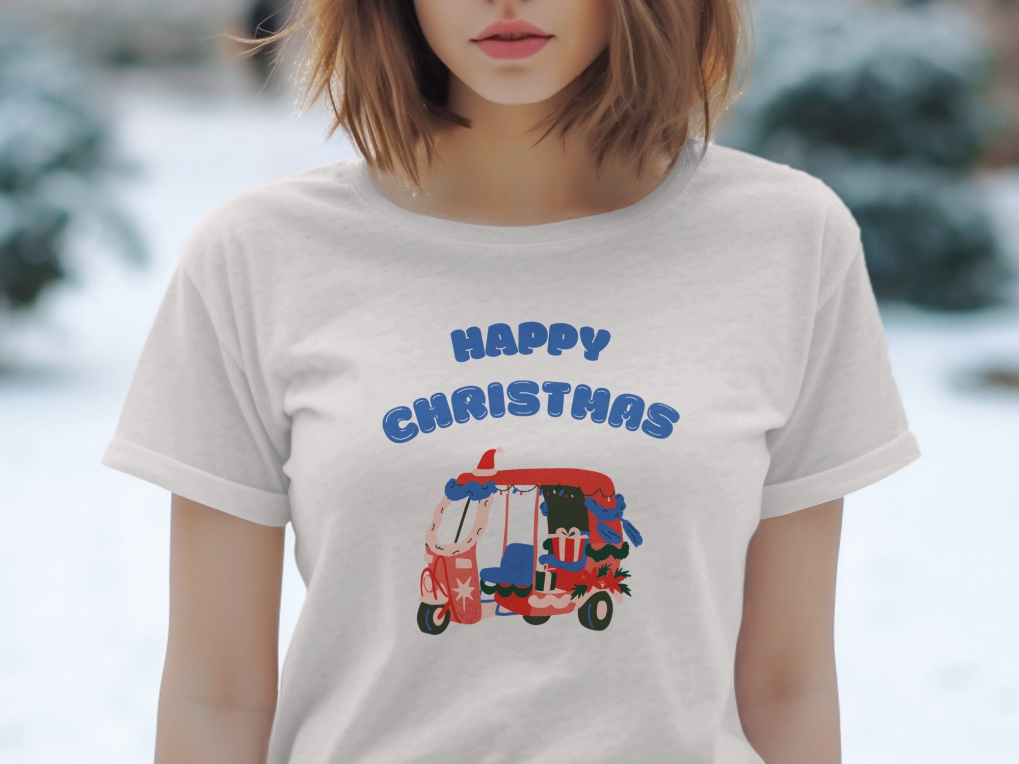 Happy Christhas Tuk-Tuk Festive Tee