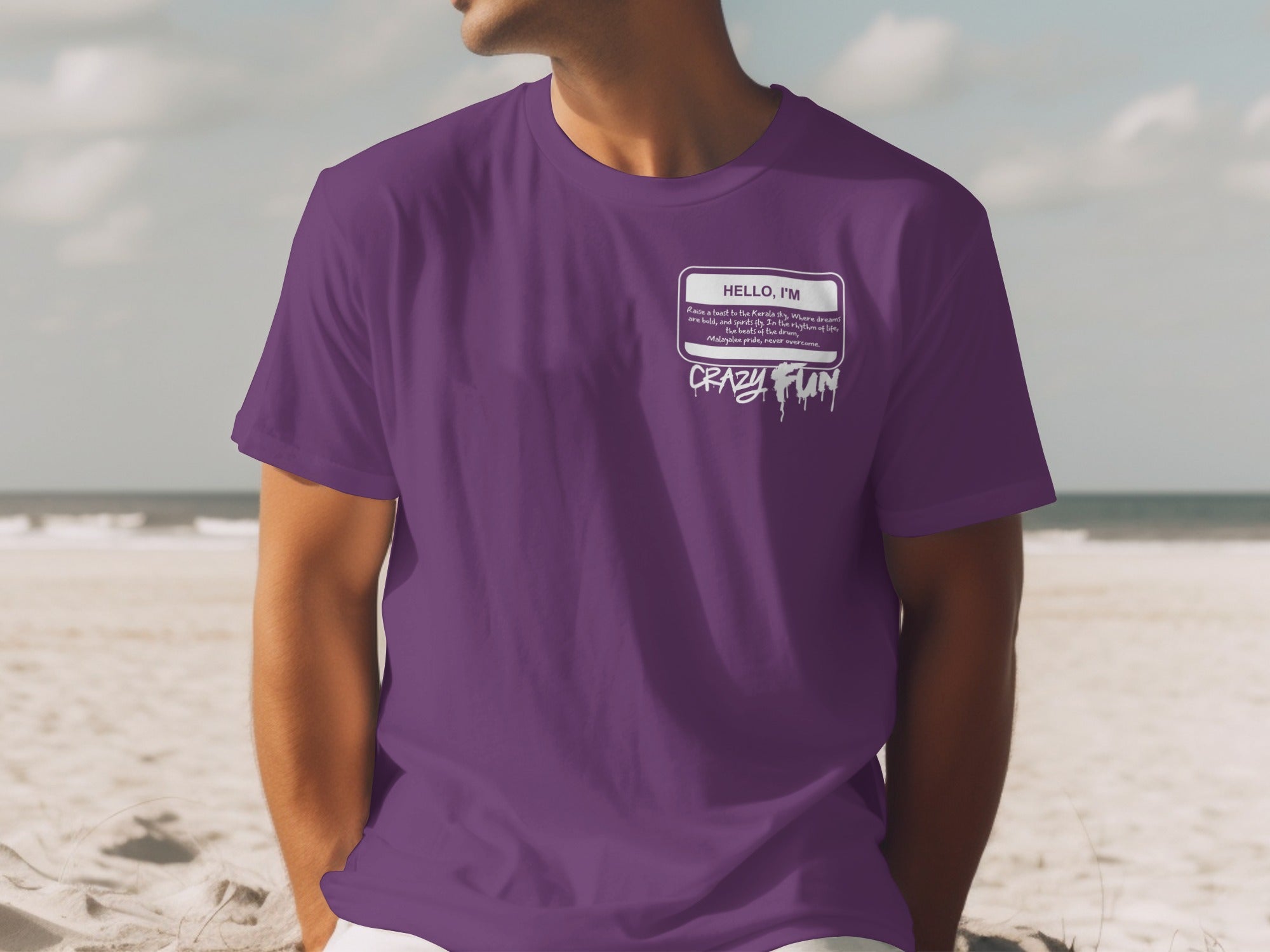 Hello I'm Crazy Fun Graphic T-Shirt for Casual Wear Product