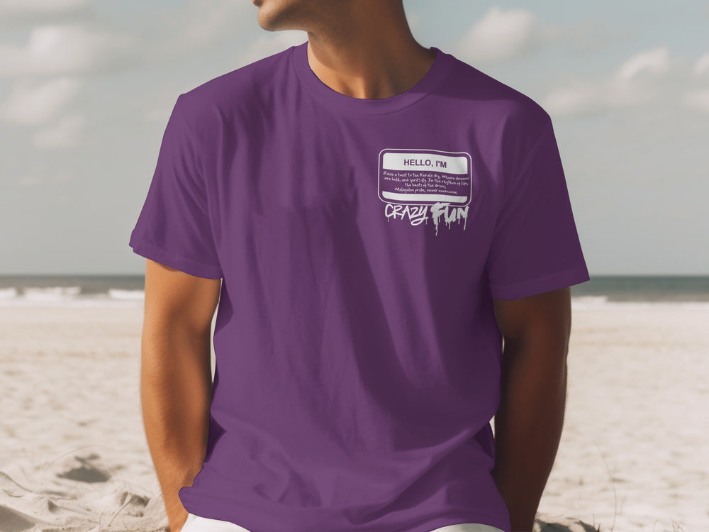 Hello I'm Crazy Fun Graphic T-Shirt for Casual Wear Product