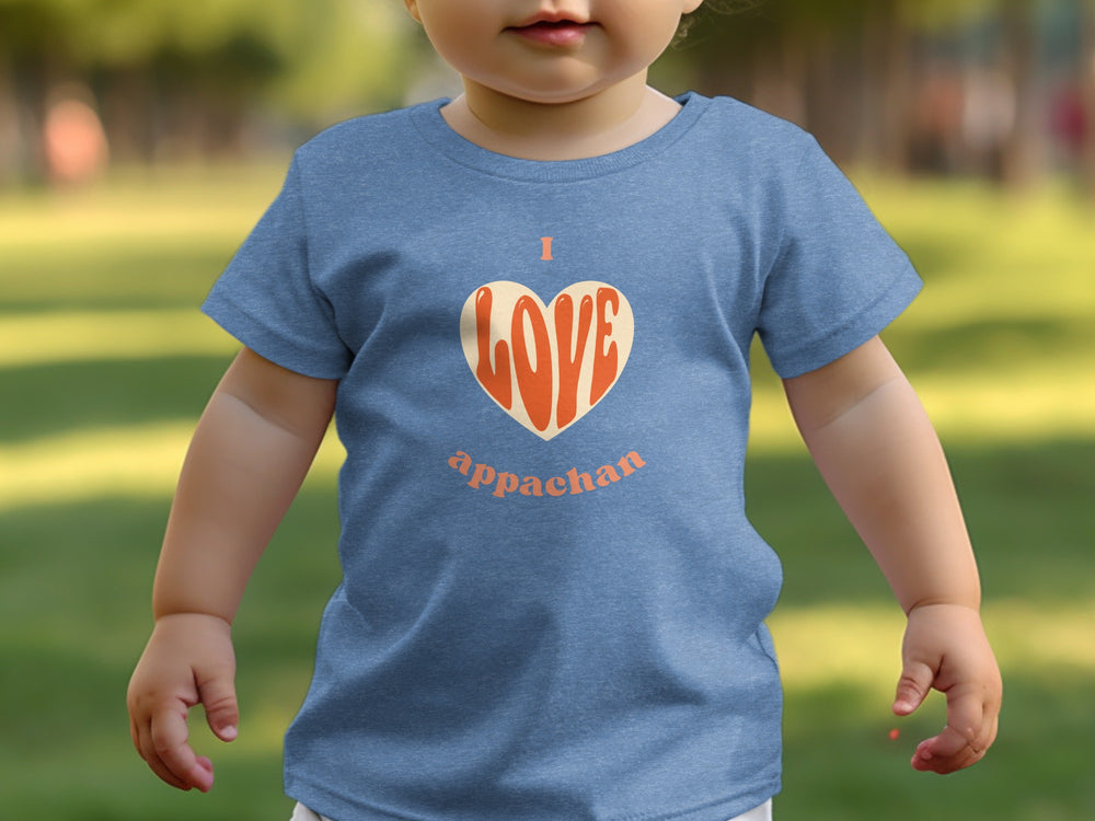 I Love Appachan Cute Toddler Graphic T-shirt