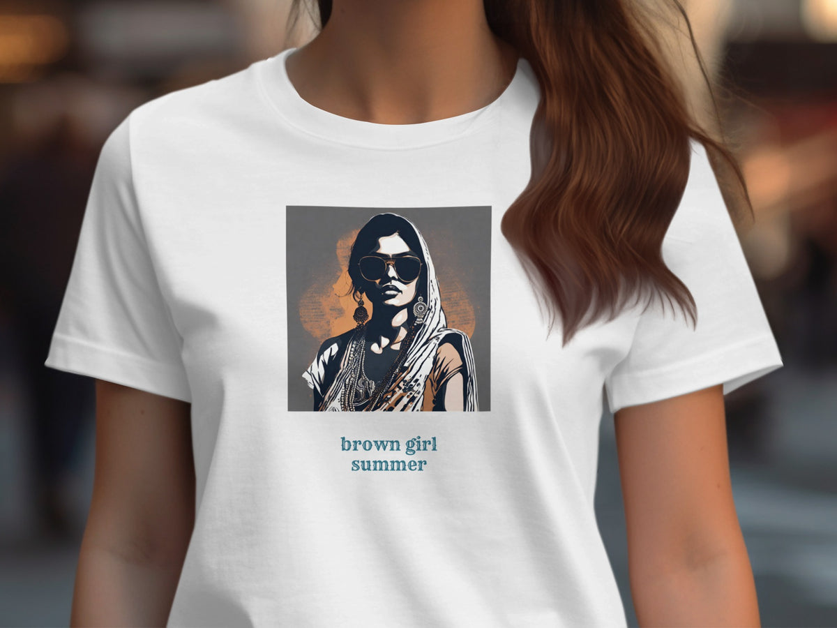 Brown Girl Summer Graphic Tee Fashion Statement