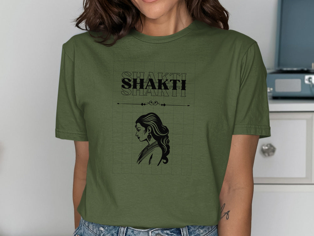 Shakti Graphic Tee Featuring Illustrated Woman Design