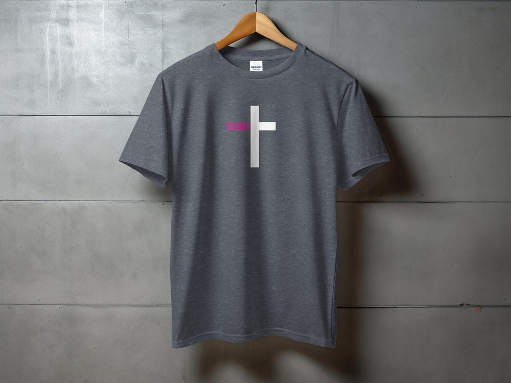Inspirational Cross Design Casual T-shirt for Everyday Wear